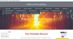 Desktop Screenshot of eresumes4vips.com