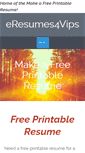 Mobile Screenshot of eresumes4vips.com